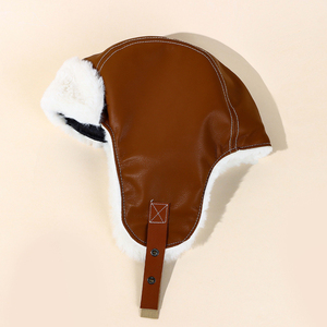 2025 personnalisé mignon Ski Cap russie Ushanka Bomber chapeau avec fourrure hiver oreillette neige casquettes pour adultes-pour la pêche et la plage - Product Image 4