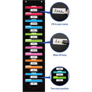 <b>File</b> <b>Storage</b> Pocket Chart ,Hanging Wall <b>File</b> Organizer for Classroom and Office, Organize Your Assignments, <b>Files</b>, Scrapbooks - Product Image 3