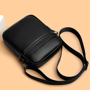 Sac messager personnalisé de haute qualité pour hommes, en cuir de vachette véritable, sac à bandoulière décontracté pour téléphone portable, petit format - Product Image 4