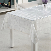 Nappe de table en EVA imprimée motif botanique RNPT, motif feuilles vertes, imperméable et résistante à l'huile, protection pour la salle à manger à domicile
