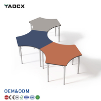 Ensemble de bureaux d'école, table d'étude pour étudiants, bureau et chaise d'école modernes réglables, table de lecture et de formation, ensemble de bureau d'étude pour enfants
