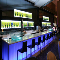 Comptoir avant de bar en bois personnalisé de style moderne et élégant Design de luxe pour restaurant Cocktail Coffee Club Home ou Nightclub