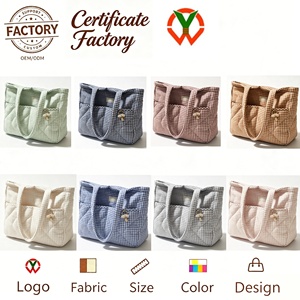 Sac à main de maternité matelassé en coton personnalisé <span class=keywords><strong>pour</strong></span> les accessoires de bébé <span class=keywords><strong>nouveau</strong></span>-<span class=keywords><strong>né</strong></span>, peut être accroché à la poussette, sacs de maman - Product Image 2