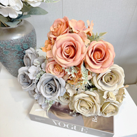 Großhandel Brown Rose künstliche Blumen Home Office Hochzeits dekor