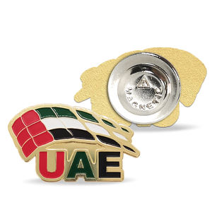 Stock prêt Badges en émail métallique du jour du drapeau des Émirats arabes unis Épinglettes commémoratives du 3 novembre avec dos magnétique pour le souvenir d'événement de célébration nationale - Product Image 2