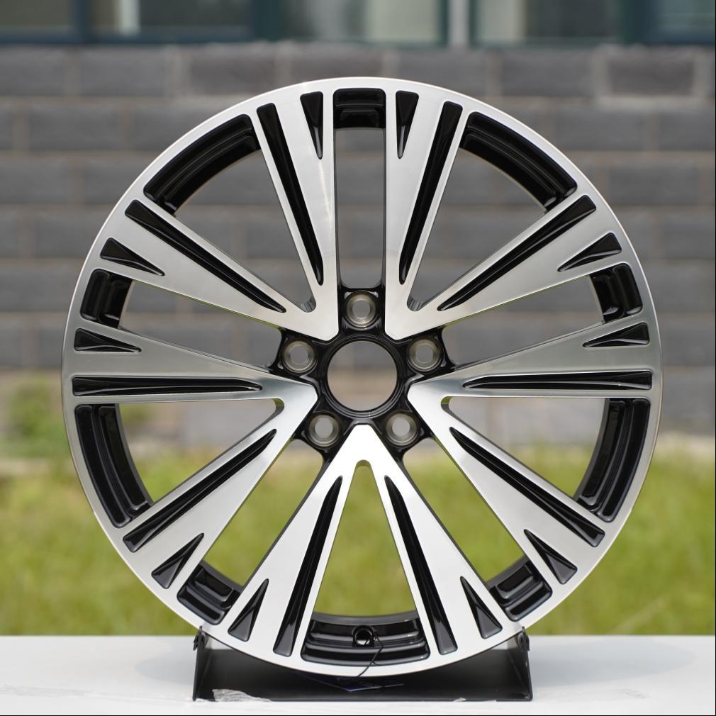Forged 5-Spoke Deep-Dish Concave Liquid Silver Wheels 19-22" | Custom Fitment for Coupe & Sports Car forged aluminum wheel