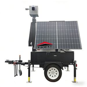Remorques solaires toutes saisons avec caméra, remorque CCTV <span class=keywords><strong>solaire</strong></span> pliable pour travaux de génie civil et de construction sur le terrain - Product Image 2