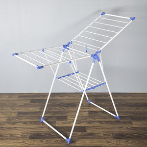 Séchoir à <span class=keywords><strong>linge</strong></span> pliable à 2 niveaux, intérieur/extérieur, ailes réglables en hauteur, séchoir portable pour vêtements et serviettes - Product Image 5