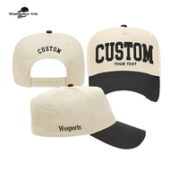 Gorras de Béisbol de Alta Calidad con Logotipo Bordado Personalizado OEM, 100% Algodón, 5 Paneles, Visera Curva, Dos Tonos, Estilo A-Frame, Gorras Trucker