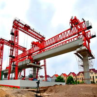 Grue portique à double poutre de 160 tonnes avec moteur et boîte de vitesses PLC pour levage de ponts