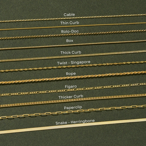 Cadenas de Collar Duraderas de Acero Inoxidable en Oro y Plata, Resistentes al Óxido, Impermeables, Lisas y Ligeras de 14K, 18K y 24K para Regalos de Hombre y Mujer - Product Image 5