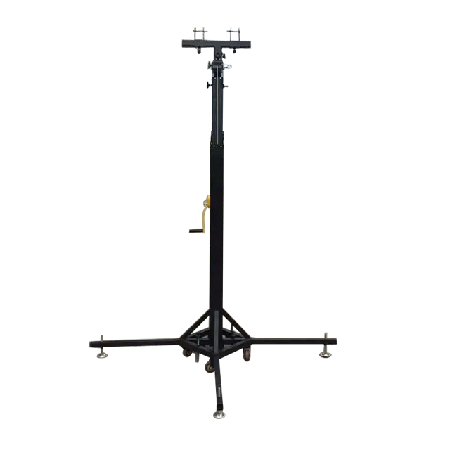 Alüminyum ağır krank aydınlatma standı hoparlör kirişi ayarlanabilir kaldırma destek kulesi krank standı