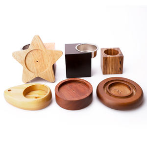 Vietnam WeWood Style nordique noël rustique en bois chauffe-plat bougeoir support pour mariage et décoration intérieure - Product Image 1