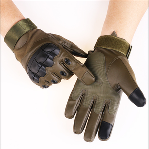 DFTG207 Winter Tactical <b>Gloves</b> Full Finger Touch Screen Made by Leather Polyester Hard <b>Knuckle</b> Riding Hunting Cosplay Df Stock - Product Image 2