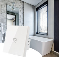 Interrupteurs muraux intelligents Tuya 20A et 40A haute puissance pour chauffe-eau, écran tactile en verre trempé, interrupteur neutre et sous tension, compatibles Alexa