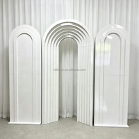 Arche de mariage en fer blanc, personnalisable, vente en gros usine, décor d'arche métallique pour toile de fond de scène, pour la décoration de fonds d'événements et de fêtes de mariage