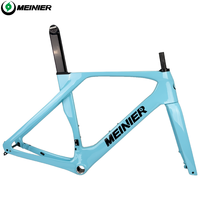 Cadre de vélo de route en fibre de carbone 700C, frein à disque, boîtier de pédalier T47, axe traversant 142x12, espacement pour pneus 32C