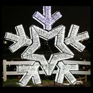 Luces LED con Motivo de Copo de Nieve IP65 Directas de Fábrica, Luces Decorativas Navideñas Impermeables para Exteriores, Color y Longitud Personalizables - Product Image 1