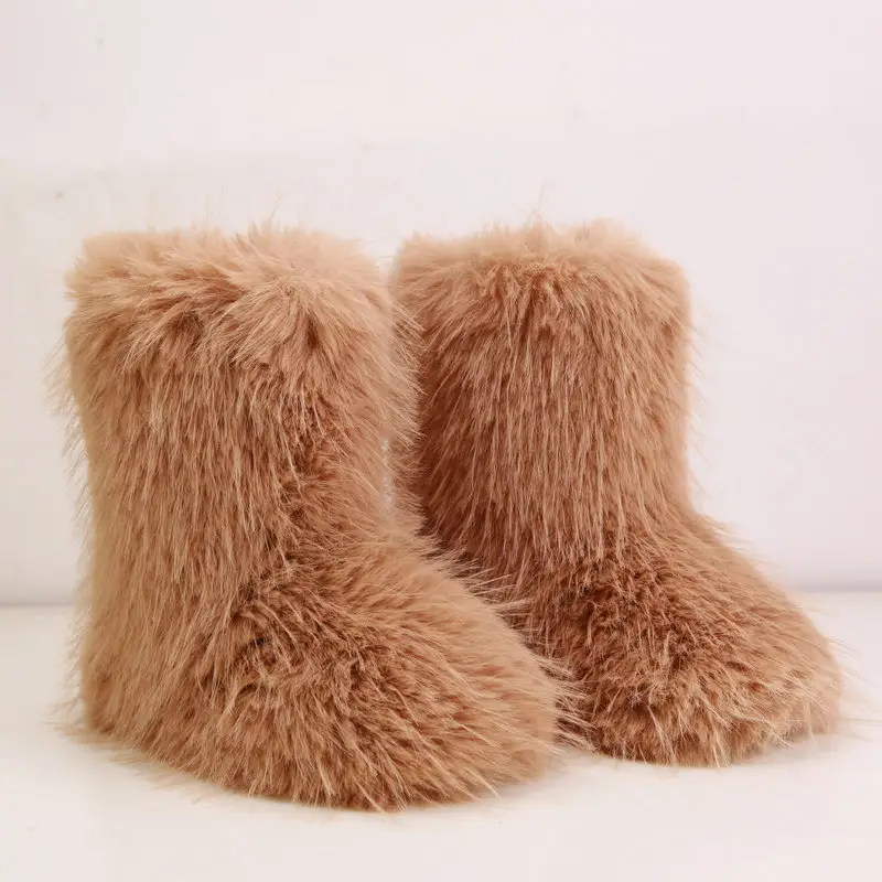 Factory Wholesale 2023 Spring New Women's Outdoor Suede Snow Boots Fur Boots High Sleeve