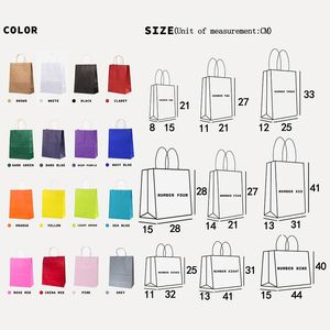 Making Various Colors Kraft Paper <b>Bag</b> Wholesale Food <b>Packing</b> <b>Bag</b> with Handle - Product Image 4