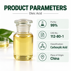 Ácido Oleico CAS 112-80-1, 99% de Pureza, Ácido Orgánico Líquido para Aplicaciones Industriales como Emulsionante - Product Image 1