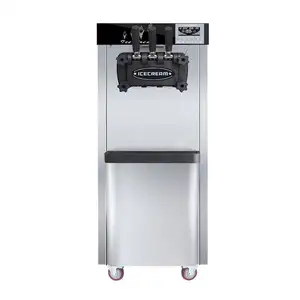 (MK-618DB) penjualan terlaris 18-20l/H 220V/50HZ 2 + 1 mesin es krim lembut campur mesin es krim harga pabrik