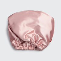 Toalla de microfibra satinada para el cabello para mujer, súper absorbente, de secado rápido, anti-frizz, turbante para todo tipo de cabello, venta al por mayor, logotipo personalizado