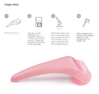 Nouveau design Derma Stamp Massage masseur de visage de haute qualité soins de beauté rouleau de glace peau Silicone rouleau de glace pour le visage