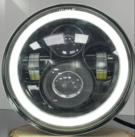 BAOBAO 5.75 pouces 7 pouces en aluminium blanc jaune anneau rond 12V Autos phare LED VIP lumières pour voiture pour moteurs avant antibrouillard