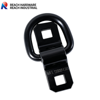 Anneaux d'arrimage en D robustes Q235 3/8\" 10 mm, ancrages encastrés pour cargaisons/remorques, camions, bateaux, pièces de remorque