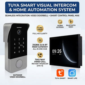 Sonnette de porte intelligente Hiwink pour iOS et Android, écran tactile, acier inoxydable, interphone <span class=keywords><strong>vidéo</strong></span> WiFi extérieur, détection de mouvement - Product Image 2