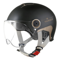 Casque de moto électrique en gros directement de l'usine, casque de sécurité unisexe 3/4 ouvert pour scooter et cyclomoteur, toutes saisons