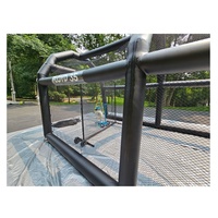 Tunnel de frappe gonflable extérieur personnalisé en usine de 40 pieds en POLY noir imperméable pour l'entraînement au baseball