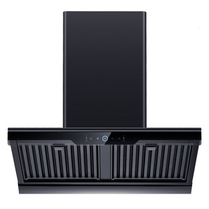 Table de cuisson électrique au design moderne, commande tactile, surface en verre, protection anti-extinction de flamme, 2000W, hotte murale pour cuisinière de cuisine - Product Image 1
