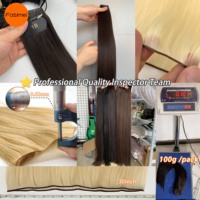 Vente en gros usine 2026 Meilleure vente Super Double Drawn No Return Hair Remy 100% Cheveux humains vierges naturels Genius Weft Extension de cheveux