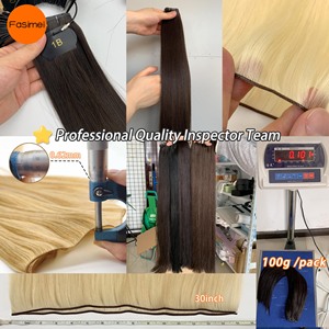 Vente en gros usine 2026 Meilleure vente Super Double Drawn No Return Hair <span class=keywords><strong>Remy</strong></span> 100% Cheveux humains vierges naturels Genius Weft Extension de cheveux - Product Image 3