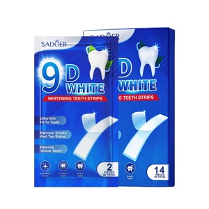 แผ่นฟอกสีฟัน SADOER 9D สีขาว 7 ซอง บางเฉียบพิเศษ ขจัด<span class=keywords><strong>คราบ</strong></span>ชา <span class=keywords><strong>คราบ</strong></span>บุหรี่ ฟันขาวขึ้น ปกป้องฟัน ลมหายใจหอมสดชื่น - Product Image 1