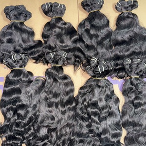 Lots de Cheveux Naturels Bruts Alignés dans le Sens des Cuticules, Ondulés Naturels Cambodgiens, Bouclés Birmans, Tissages de Cheveux Humains en Gros - Product Image 2