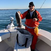 Sac de transport isotherme et étanche pour poisson, robuste avec fermeture éclair et poche en filet, idéal pour la pêche en haute mer et le stockage de poissons frais