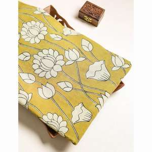 TISSU IMPRIMÉ EN COTON KALAMKARI Vente en gros Produit en vrac fait main imprimé en coton de la meilleure qualité forme et taille personnalisées - Product Image 2