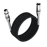 Câbles XLR YouLong, lot de 2, adaptateur équilibré 3 broches, longueur OEM, isolation PVC, gaine en aluminium, indice de protection IP67, utilisation automobile, laiton