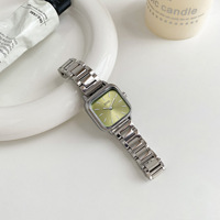Montres pour femmes élégantes et polyvalentes, au design unique, écologiques, en alliage de zinc, à quartz, boîtier carré, cadran à aiguilles de 30 mm