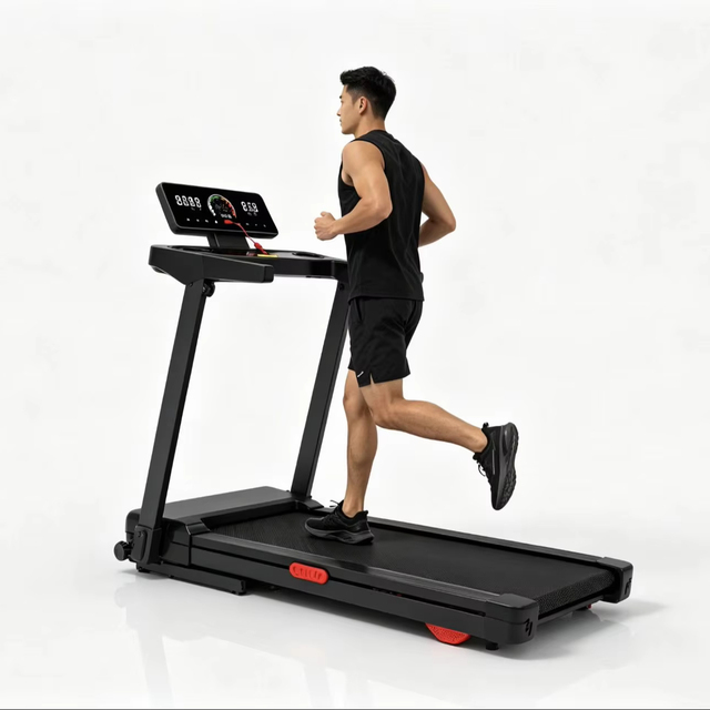 Multi-Function Smart Electric Treadmill 12-Speed Adjustment Connectivity Calories Tracking Foldable Commercial Grade LED/LCD