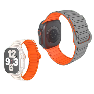 <span class=keywords><strong>Bracelet</strong></span> magnétique en silicone pour <span class=keywords><strong>Apple</strong></span> <span class=keywords><strong>Watch</strong></span> Bracelets de montre <span class=keywords><strong>ultra</strong></span> intelligents en tailles 49mm 45mm 41mm 42mm 46mm 44mm 40mm <span class=keywords><strong>Bracelet</strong></span> en caoutchouc - Product Image 3