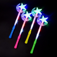 Baguette Magique Lumineuse LED en Peluche et Plastique, un Best-Seller pour Enfants Unisexe : Cœur de Princesse, Flocon de Neige, Étoile Clignotante, Jouet Lumineux