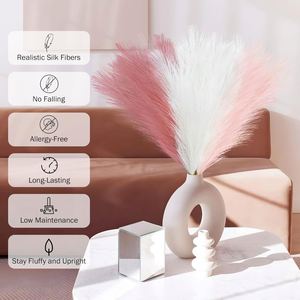 Pampas Artificiales Suaves de 55 cm, Nuevo Diseño, Decoración de Hierba de Pampas Sintética para Bodas - Product Image 3
