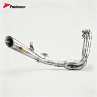 Sistema de Escape para Motocicleta Kawasaki H2 H2R, Precio de Fábrica Forsound, Sistema Completo de Titanio con Coloración de Llama, Tubo de Carreras