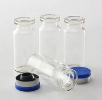 Flacon en verre vide de haute qualité avec bouchons en option, type ambre transparent, pour l'emballage d'échantillons industriels