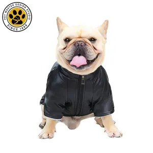 SinSky nouveau épaissi Style britannique chien hiver veste imperméable en cuir petit moyen chien manteau chien pull veste pour animaux de compagnie