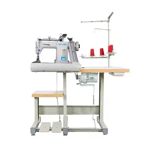 YS-928-PS High Speed Three-Needle Industrial Sewing Machine Factory Price Manual Feed Mechanism External Gearbox Puller Motor